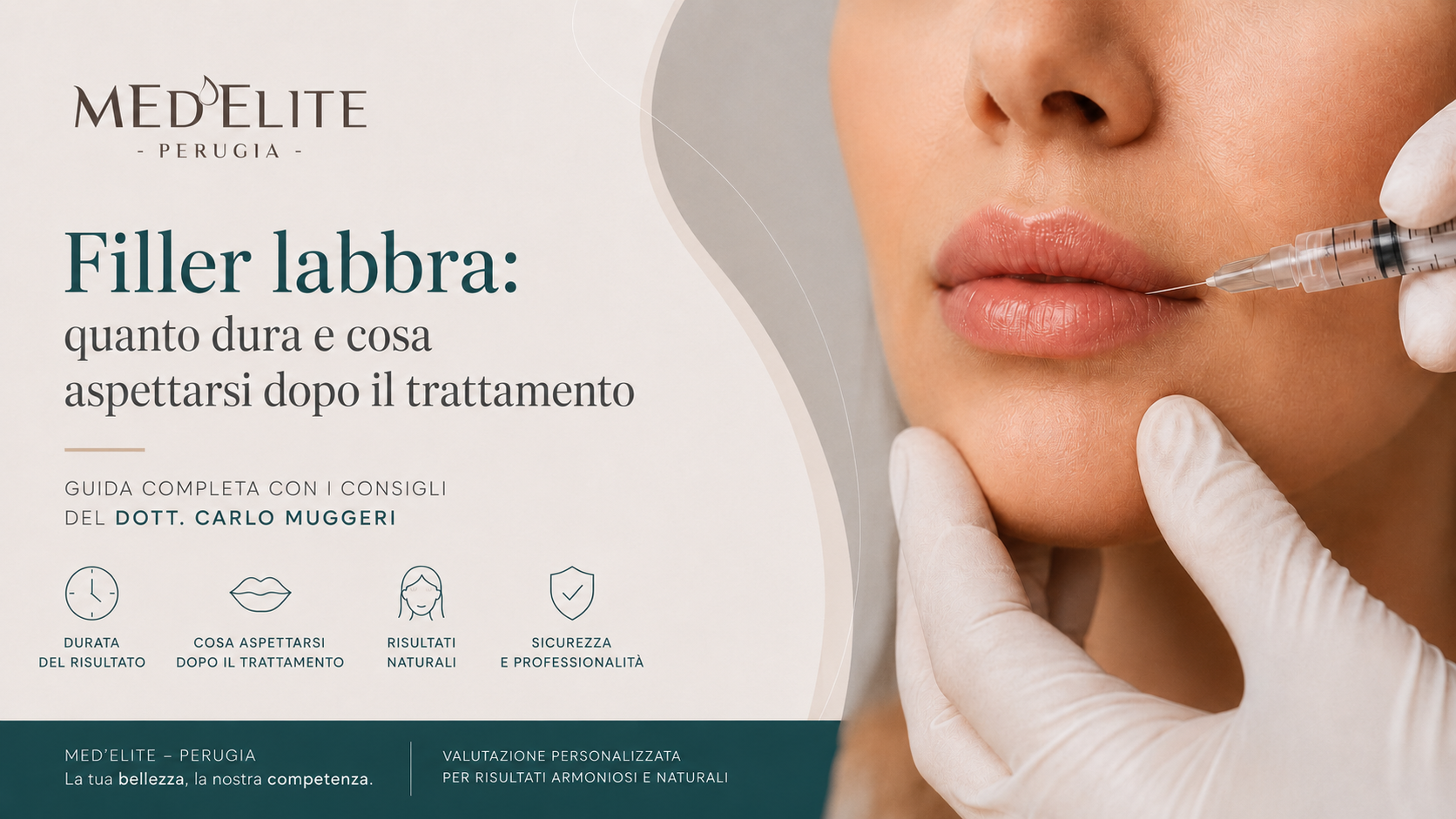 Immagine illustrativa di un trattamento filler labbra – Med’Elite Perugia