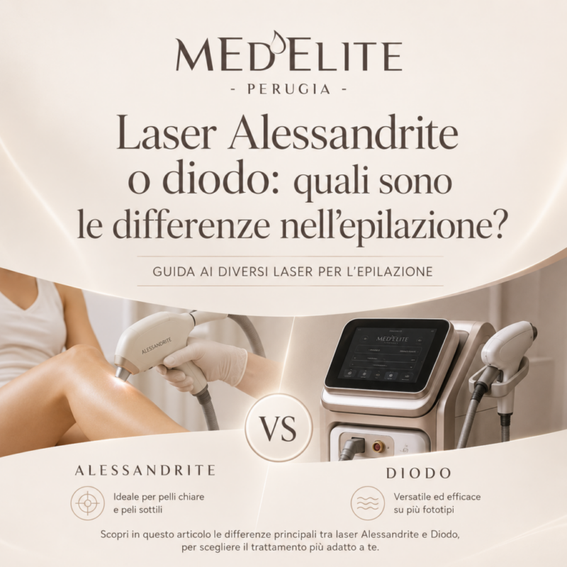 Confronto tra laser Alessandrite e diodo per epilazione – Med’Elite Perugia